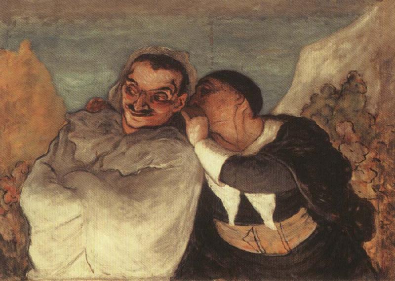 Honore Daumier Crispin and Scapin Germany oil painting art